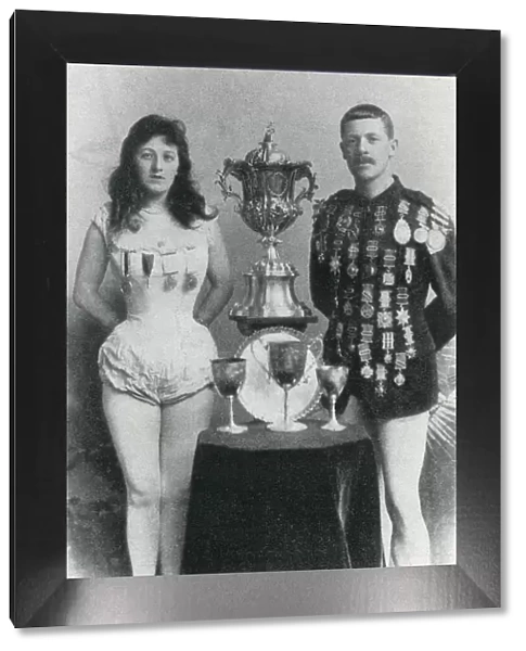 James & Marie Finney, exhibition swimmers at Hippodrome
