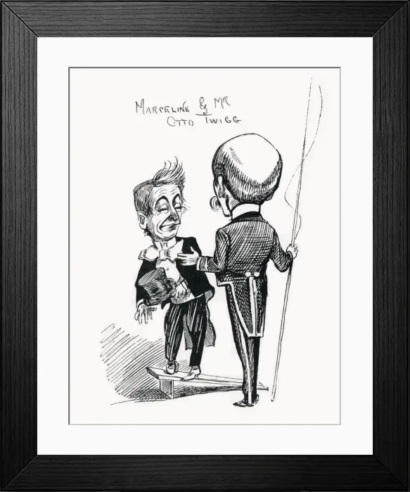 Framed Print : Marceline the Droll & Otto Twigg, London Hippodrome Framed Print : Marceline the Droll & Otto Twigg, London Hippodrome