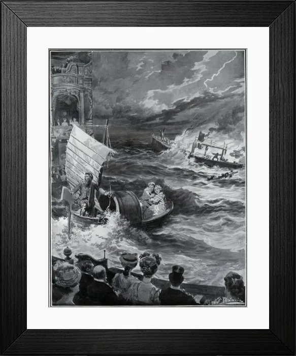 Framed Print : The Typhoon at the London Hippodrome by Matania Framed Print : The Typhoon at the London Hippodrome by Matania
