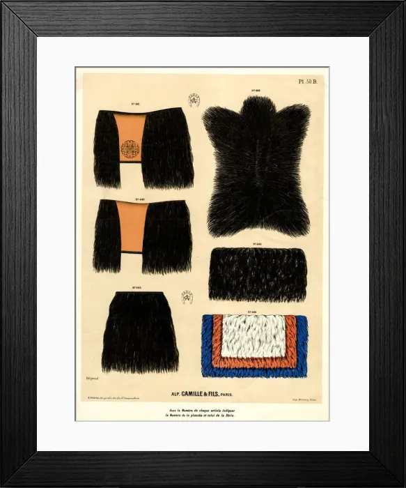 Framed Print : Horse blankets and covers, Camille & Fils, Paris Framed Print : Horse blankets and covers, Camille & Fils, Paris