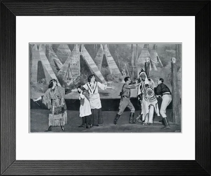 Framed Print : The Redskins at the London Hippodrome Framed Print : The Redskins at the London Hippodrome