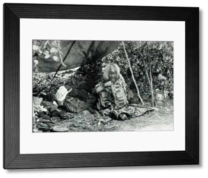 Framed Print : Elderly Native American man Framed Print : Elderly Native American man