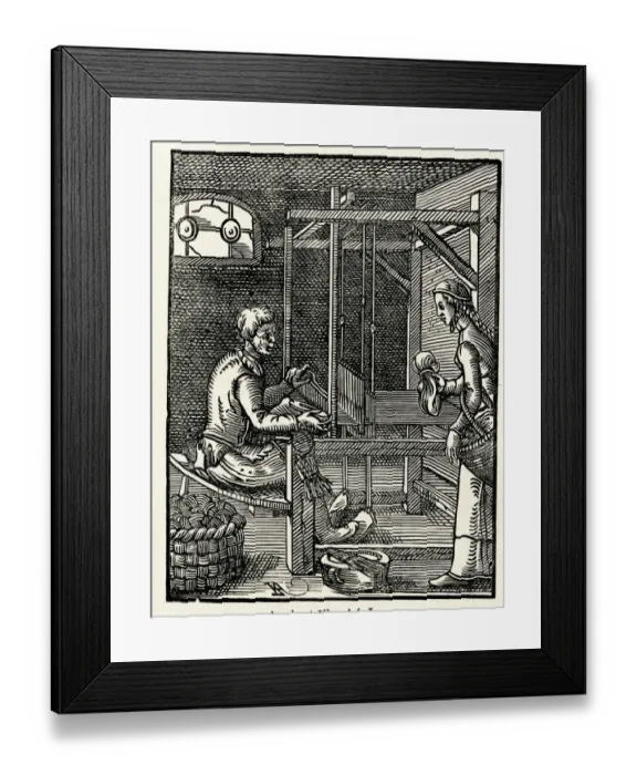Framed Print : Ancient Flemish loom Framed Print : Ancient Flemish loom