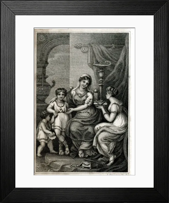 Framed Print : Cornelia, the mother of the Gracchi Framed Print : Cornelia, the mother of the Gracchi