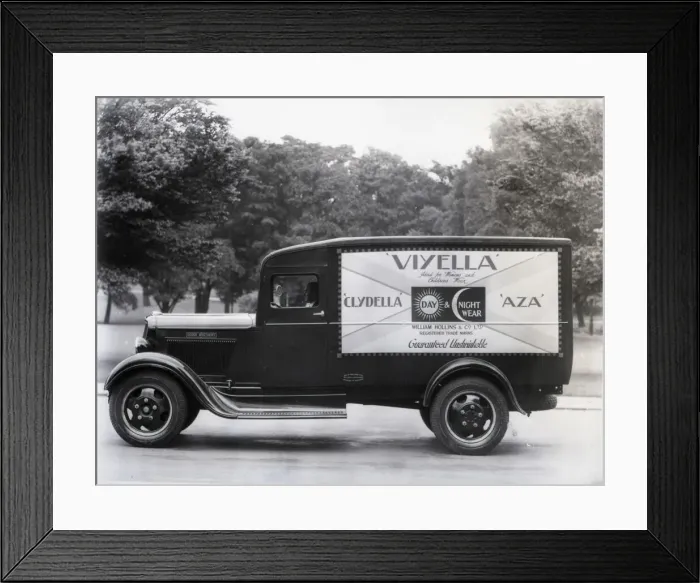 Framed Print : Dodge Brothers van advertising Viyella Framed Print : Dodge Brothers van advertising Viyella