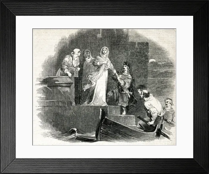 Framed Print : Escape of Mary Queen of Scots from Loch Leven Castle Framed Print : Escape of Mary Queen of Scots from Loch Leven Castle