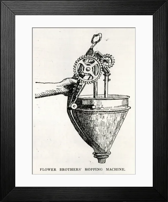Framed Print : Flower Brothers hopping machine Framed Print : Flower Brothers hopping machine