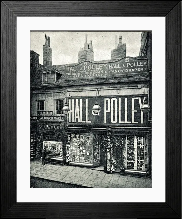Framed Print : Hall & Polley, Drapers and Haberdashers, Birmingham Framed Print : Hall & Polley, Drapers and Haberdashers, Birmingham