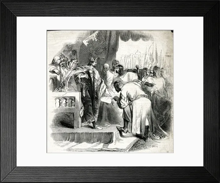 Framed Print : King John signing the Magna Carta Framed Print : King John signing the Magna Carta