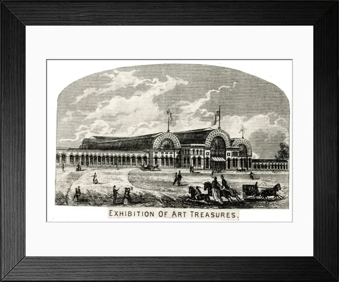 Framed Print : Manchester Art Treasures Exhibition, 1857 Framed Print : Manchester Art Treasures Exhibition, 1857