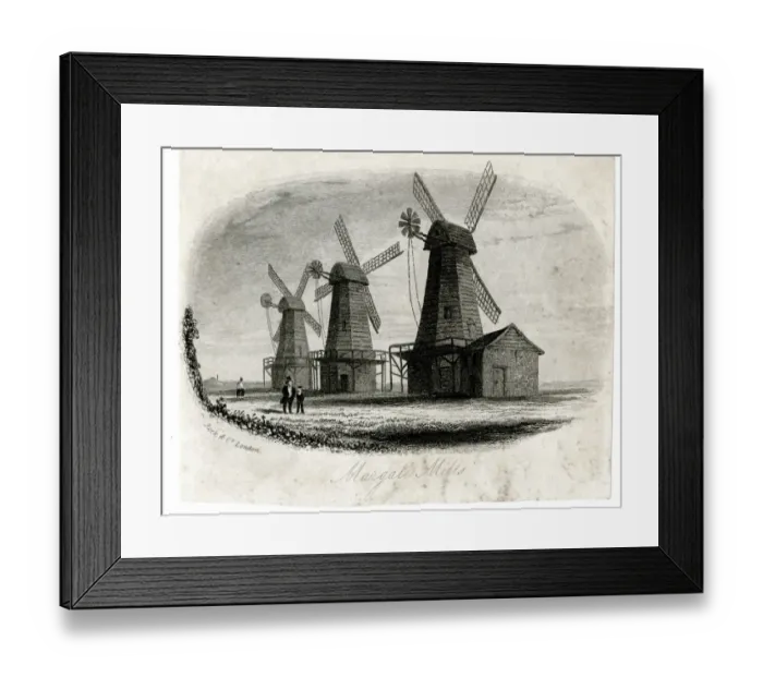 Framed Print : Windmills at Margate, Kent Framed Print : Windmills at Margate, Kent
