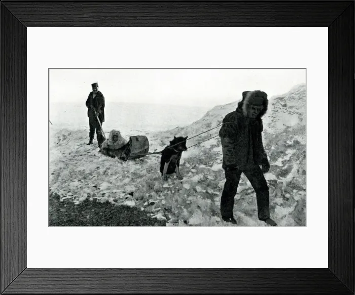 Framed Print : Native American mail delivery, Mackenzie, Canada Framed Print : Native American mail delivery, Mackenzie, Canada