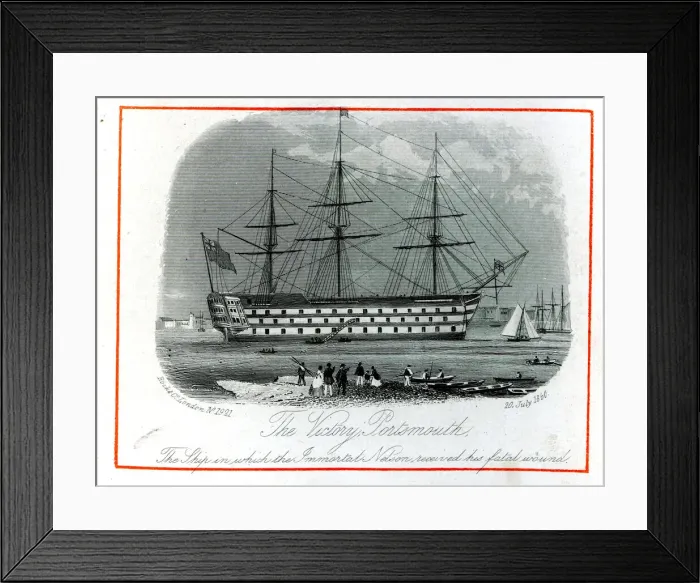 Framed Print : Nelsons Flagship The Victory, Portsmouth Framed Print : Nelsons Flagship The Victory, Portsmouth