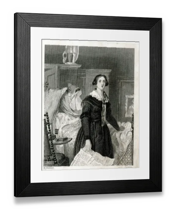 Framed Print : Two women receiving bad news from India Framed Print : Two women receiving bad news from India