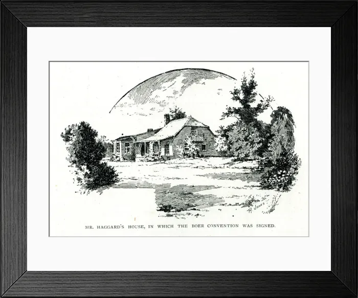 Framed Print : Rider Haggards house, Boer Convention Framed Print : Rider Haggards house, Boer Convention