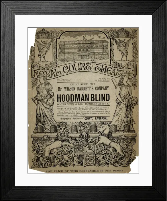 Framed Print : Programme cover, Royal Court Theatre, Liverpool Framed Print : Programme cover, Royal Court Theatre, Liverpool