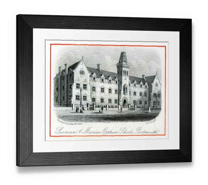 Framed Print : Seaman and Marine Orphan Schools, Portsmouth Framed Print : Seaman and Marine Orphan Schools, Portsmouth