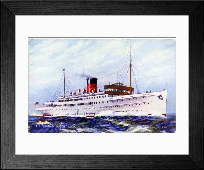 Framed Print : Isle of Man ferry, TS Monas Queen Framed Print : Isle of Man ferry, TS Monas Queen