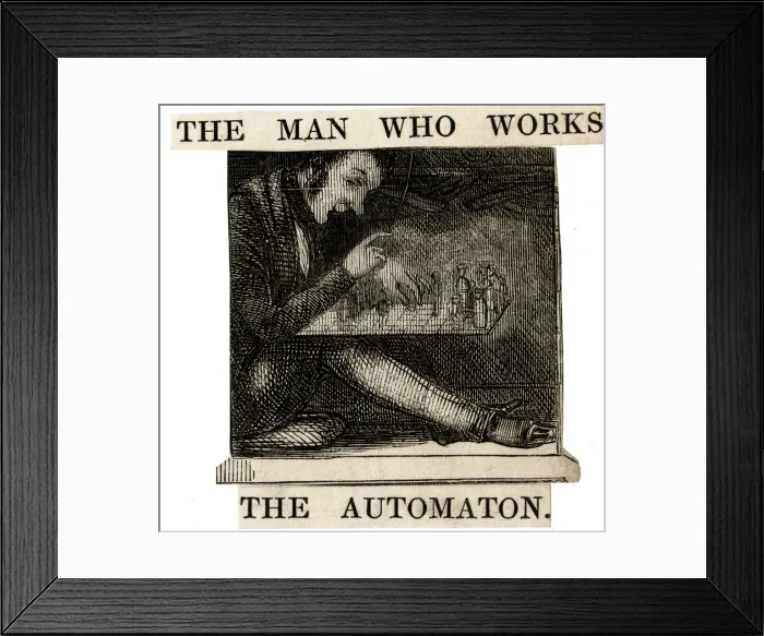 Framed Print : The Man Who Works The Automaton Framed Print : The Man Who Works The Automaton