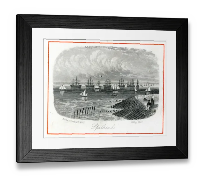 Framed Print : Royal Navy ships off Spithead, Hampshire Framed Print : Royal Navy ships off Spithead, Hampshire