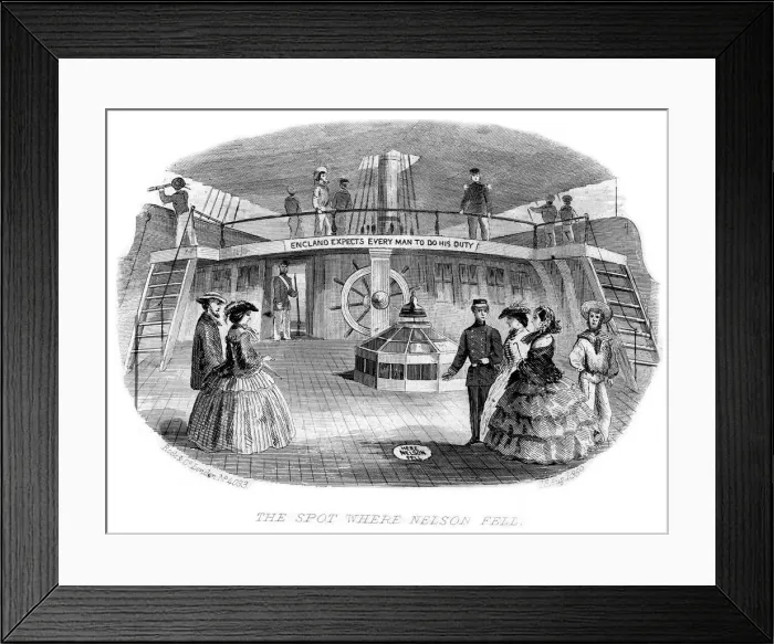 Framed Print : The Spot where Nelson Fell, HMS Victory Framed Print : The Spot where Nelson Fell, HMS Victory