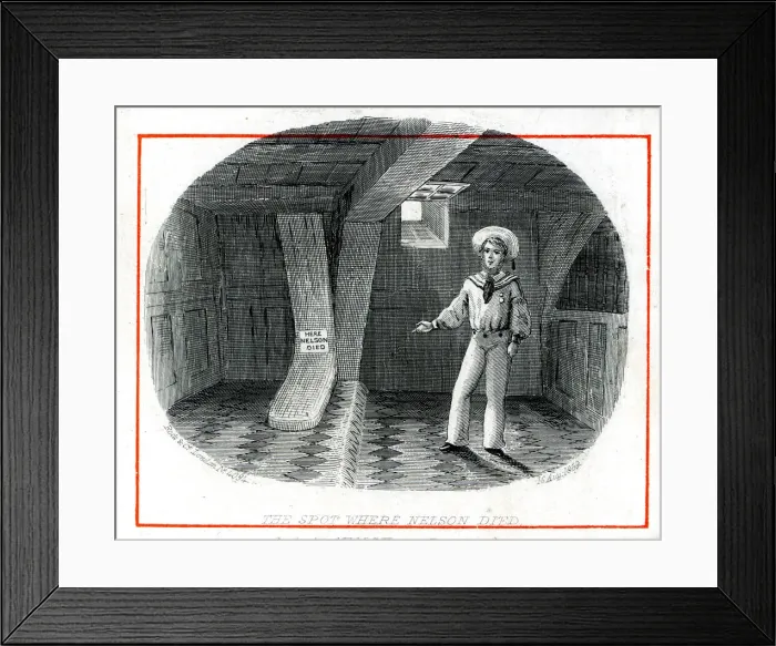Framed Print : The Spot where Nelson Died, HMS Victory Framed Print : The Spot where Nelson Died, HMS Victory