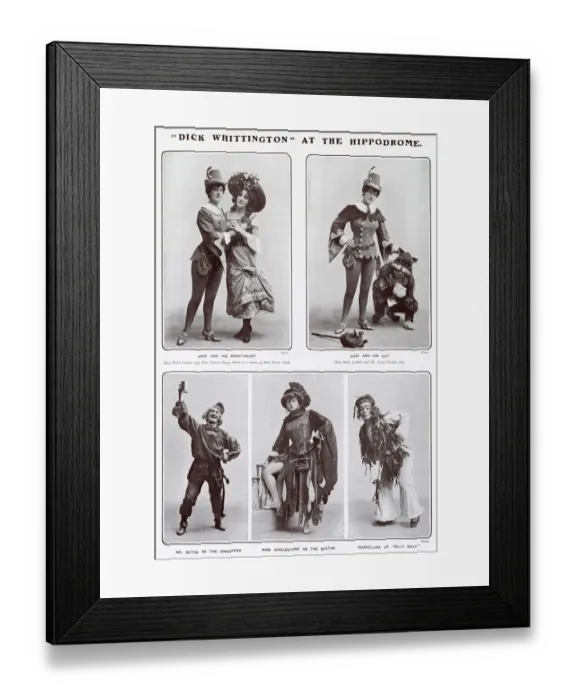 Framed Print : Dick Whittington at the London Hippodrome, 1903 Framed Print : Dick Whittington at the London Hippodrome, 1903