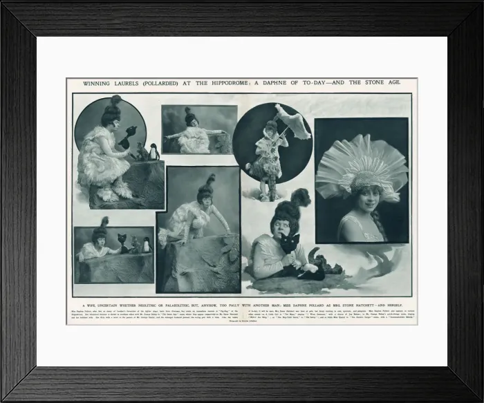 Framed Print : Daphne Pollard as Mrs Stone Hatchett, Zig-Zag, Hippodrome Framed Print : Daphne Pollard as Mrs Stone Hatchett, Zig-Zag, Hippodrome