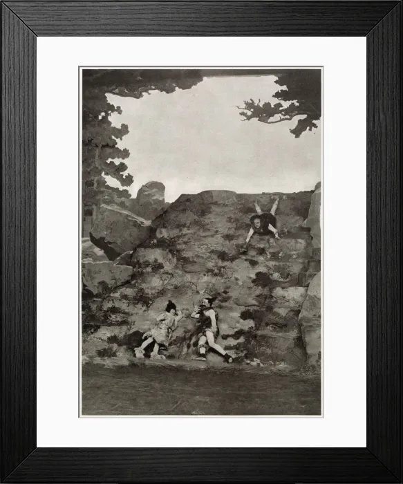 Framed Print : The Stone Age scene in Zig-Zag! London Hippodrome Framed Print : The Stone Age scene in Zig-Zag! London Hippodrome