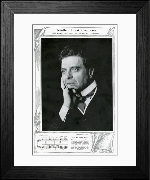 Framed Print : Mascagni at the London Hippodrome Framed Print : Mascagni at the London Hippodrome