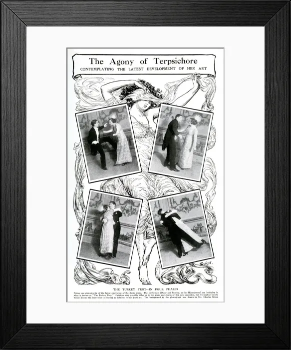 Framed Print : Turkey Trot, The Agony of Terpsichore Framed Print : Turkey Trot, The Agony of Terpsichore