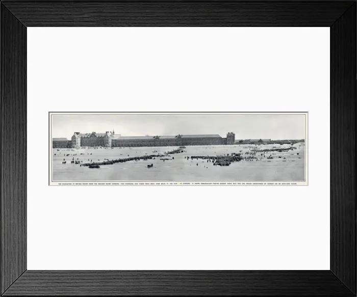 Framed Print : Bray, near Dunkirk, during the evacuation, WW2 Framed Print : Bray, near Dunkirk, during the evacuation, WW2