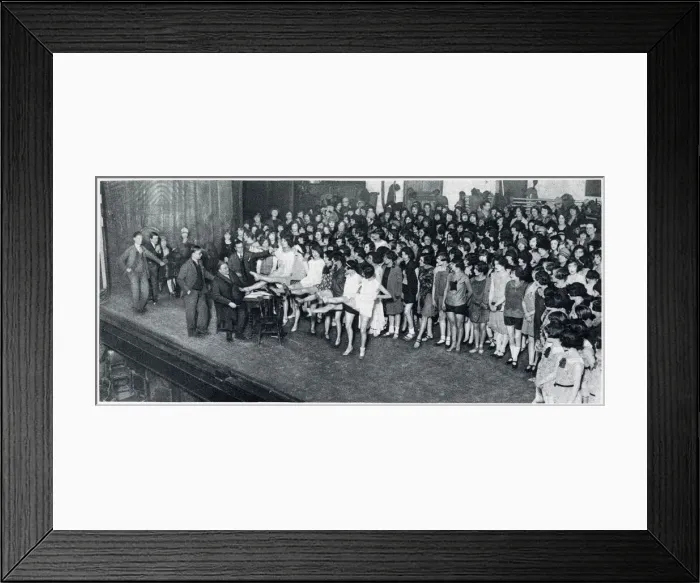 Framed Print : Julian Wylie auditioning chorus girls, London Hippodrome Framed Print : Julian Wylie auditioning chorus girls, London Hippodrome