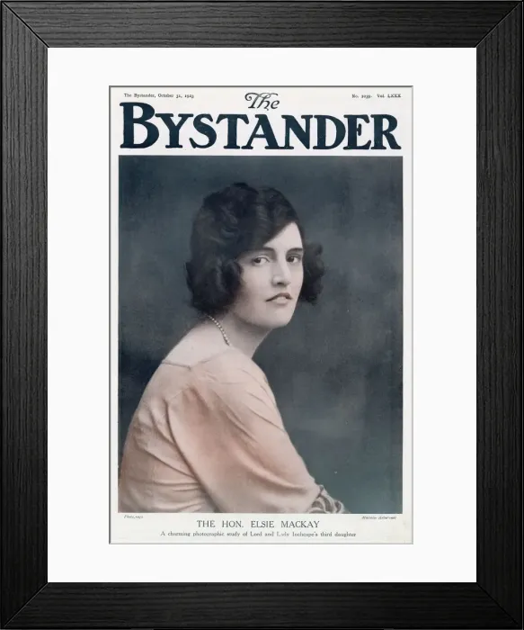 Framed Print : Bystander cover - Elsie Mackay (Poppy Wyndham) Framed Print : Bystander cover - Elsie Mackay (Poppy Wyndham)