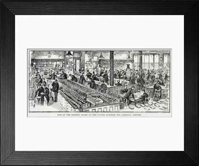 Framed Print : Tasting room, United Kingdom Tea Company, London Framed Print : Tasting room, United Kingdom Tea Company, London