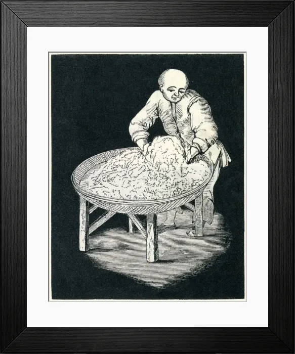 Framed Print : Sifting tea by hand, China Framed Print : Sifting tea by hand, China