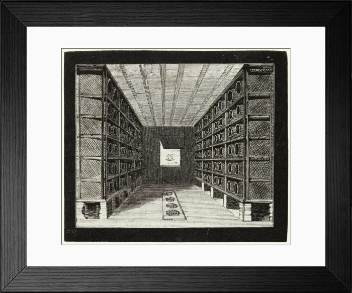 Framed Print : Drying tea indoors, China Framed Print : Drying tea indoors, China