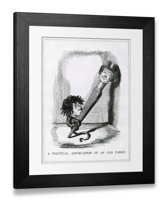 Framed Print : Cartoon, A Political Application of an Old Fable Framed Print : Cartoon, A Political Application of an Old Fable