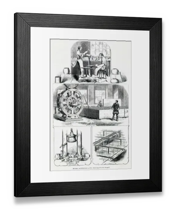 Framed Print : Elkington & Co, Electro-Plate Works, Birmingham Framed Print : Elkington & Co, Electro-Plate Works, Birmingham