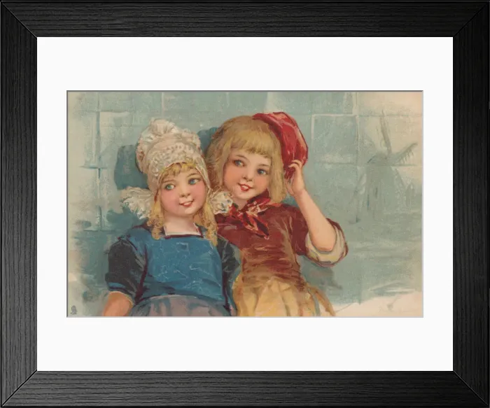 Framed Print : Dutch boy & girl Framed Print : Dutch boy & girl
