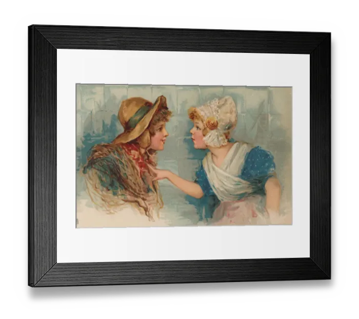 Framed Print : Dutch boy & girl Framed Print : Dutch boy & girl