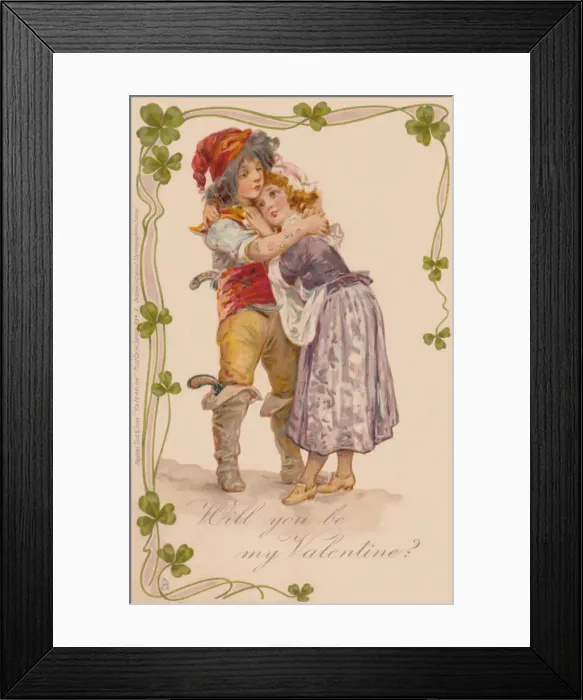 Framed Print : Country folk. Young romance Framed Print : Country folk. Young romance
