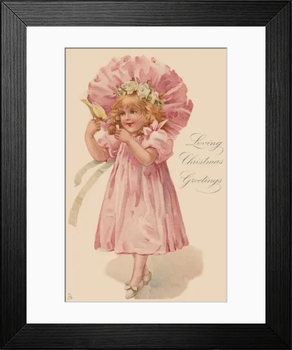 Framed Print : Girl in pink Framed Print : Girl in pink