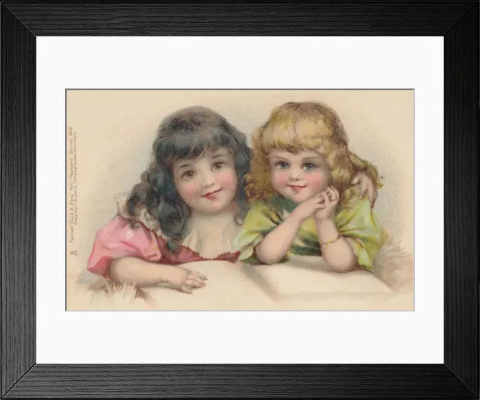 Framed Print : Two pretty girls Framed Print : Two pretty girls
