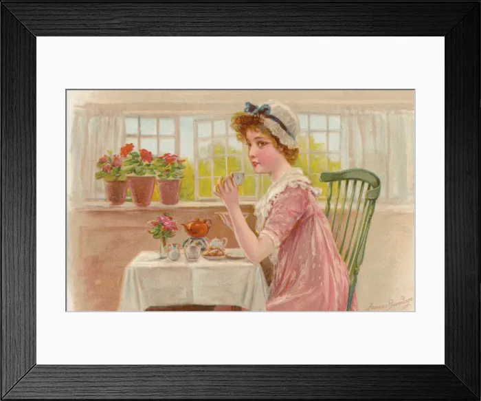 Framed Print : Girl in a bonnet Framed Print : Girl in a bonnet