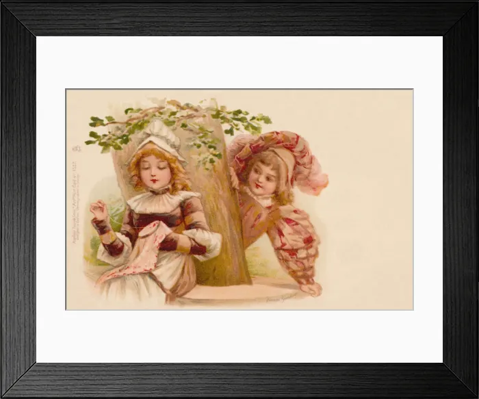Framed Print : Young sweethearts Framed Print : Young sweethearts