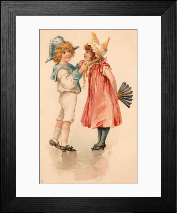 Framed Print : Sailor boy and his girl Framed Print : Sailor boy and his girl