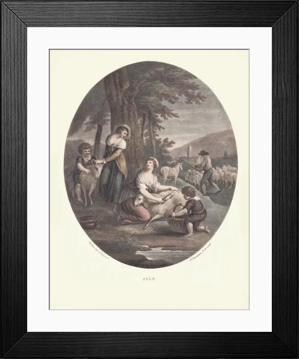 Framed Print : Months of the year - July Framed Print : Months of the year - July