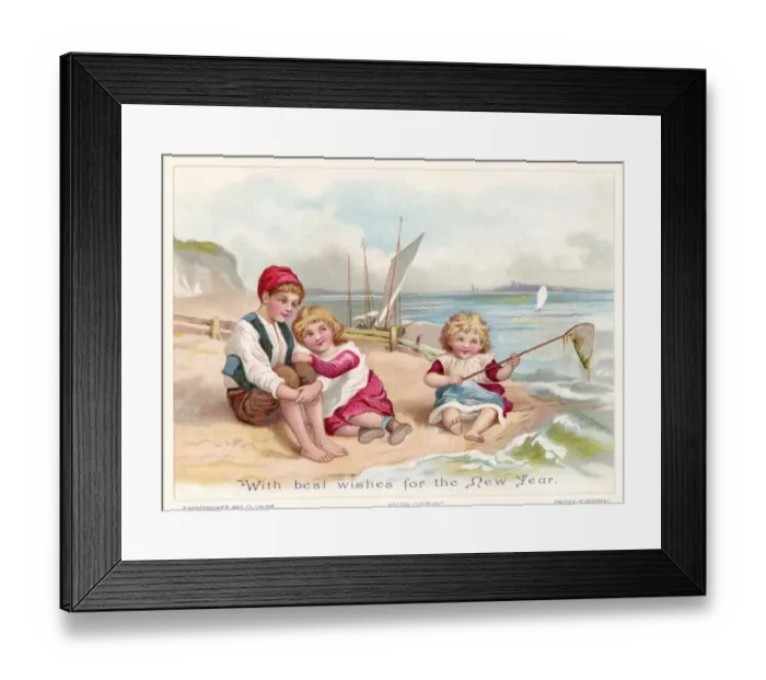 Framed Print : Children on the beach Framed Print : Children on the beach