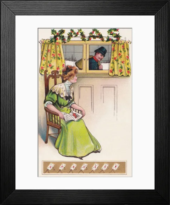 Framed Print : Christmas post Framed Print : Christmas post